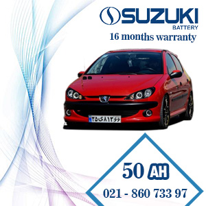 خرید باتری سوزوکی پژو 206 با قیمت کارخانه