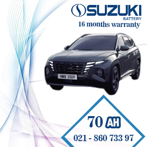 فروش باتری سوزوکی هیوندا توسان با ارسال رایگان