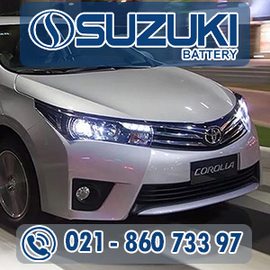 تعویض باتری کرولا درب منزل